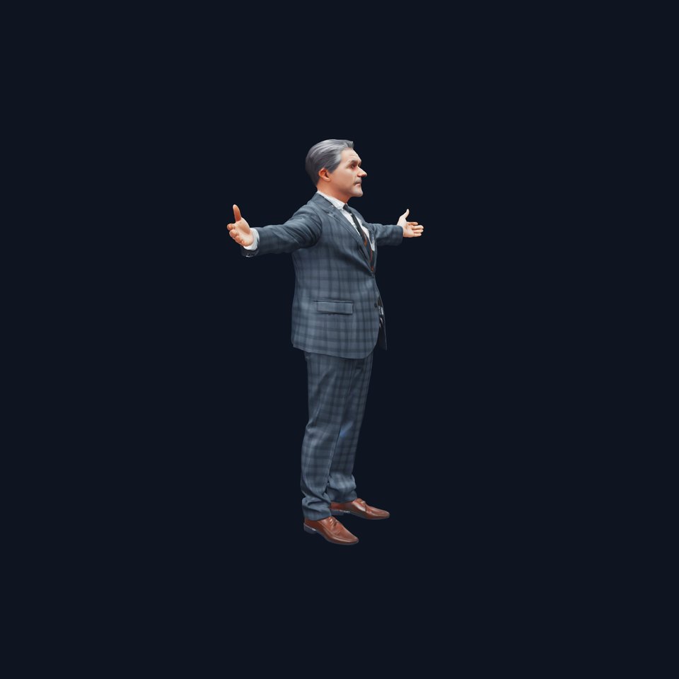Sophisticated Checkered Suit model pack